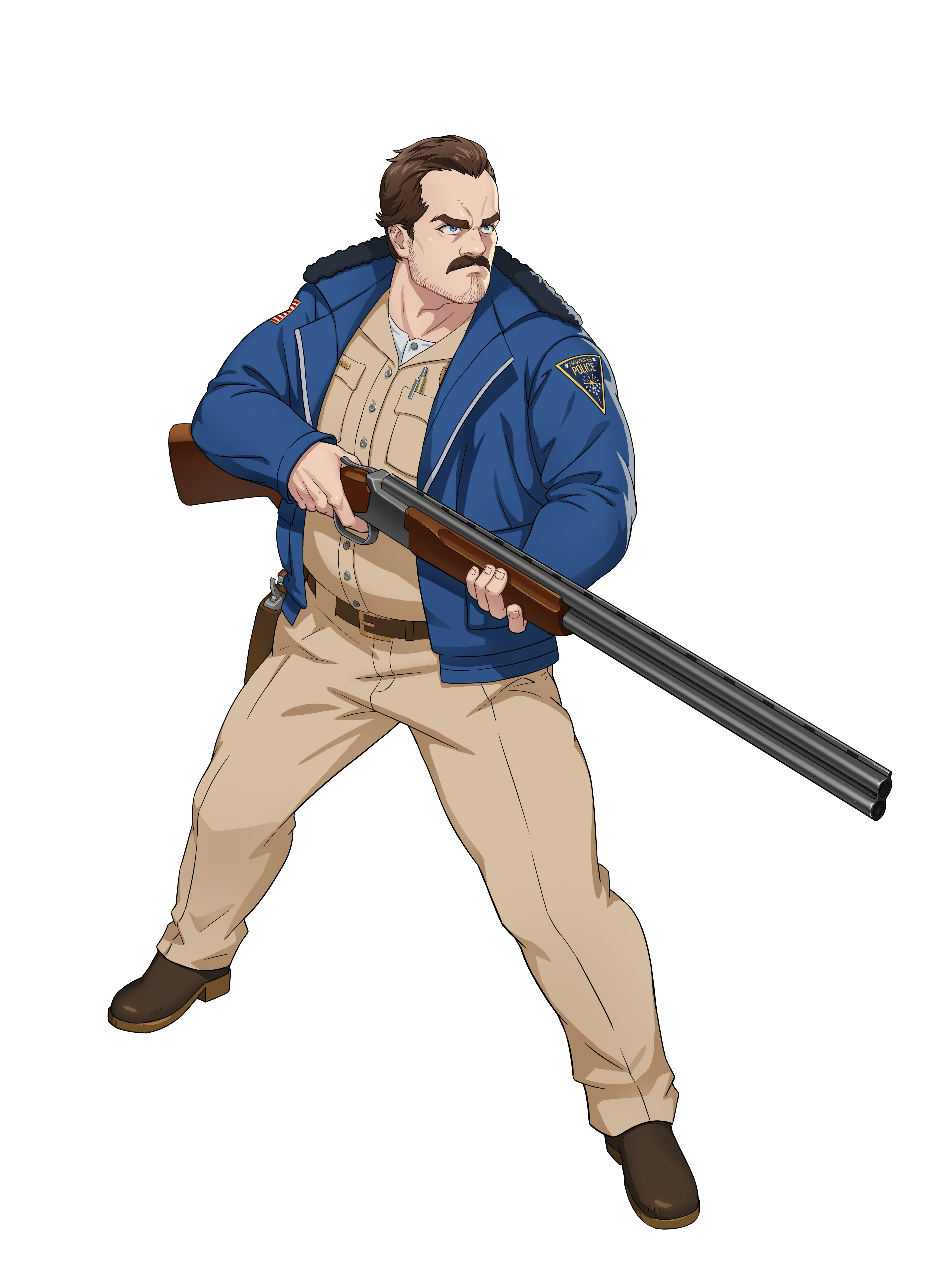 Stranger Things Hopper Jim profile